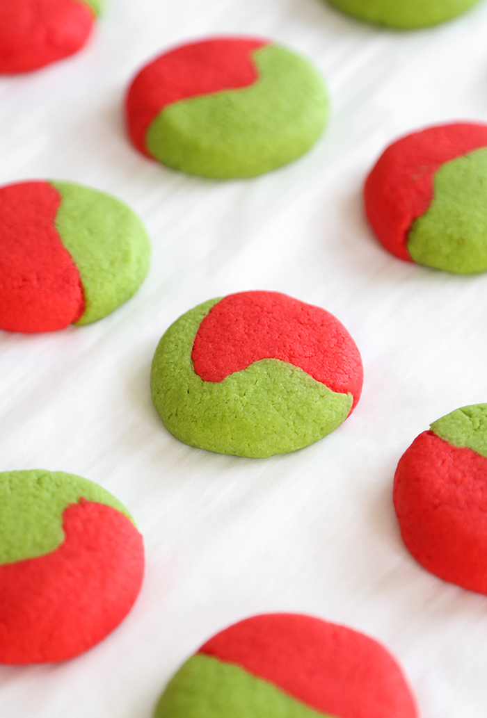 Green Red Cream Cheese Sugar Cookie Sandwiches Sprinkle Bakes