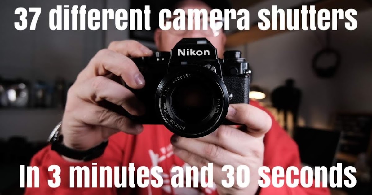 37 Different Camera Shutter Sounds in 3 Minutes and 30 Seconds