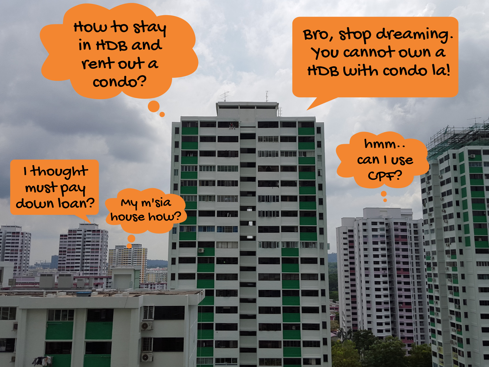 can i buy hdb if i have private property