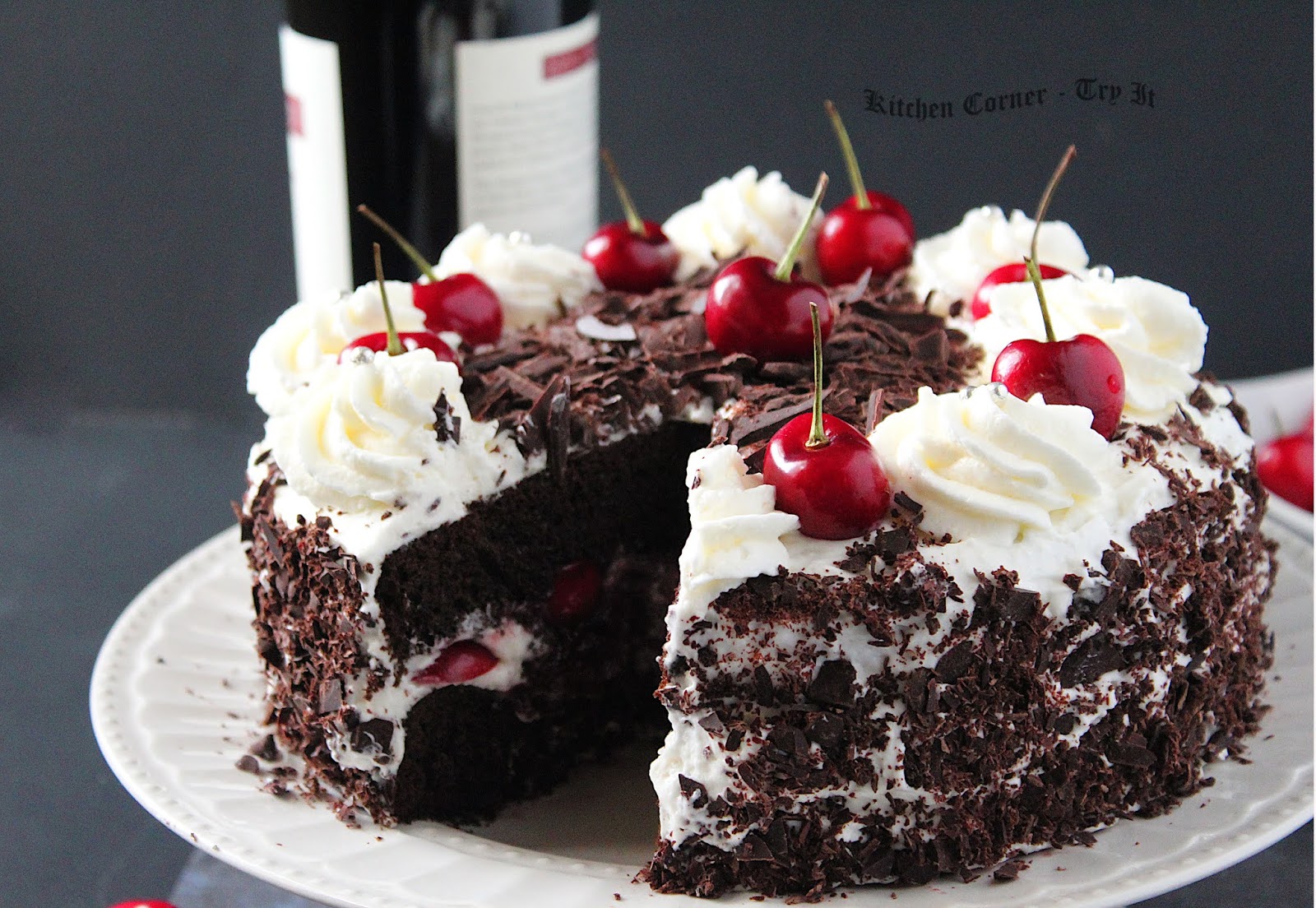 Black Forest Cake/ Black Forest Cherry Torte