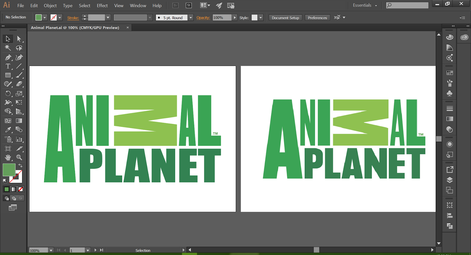 The Linguistic Programmer: Animal Planet Logo in Illustrator