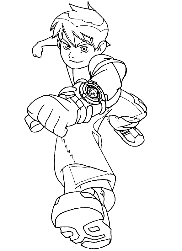 Free Coloring Pages For Kids: Free Coloring Pages : Ben 10 Printable