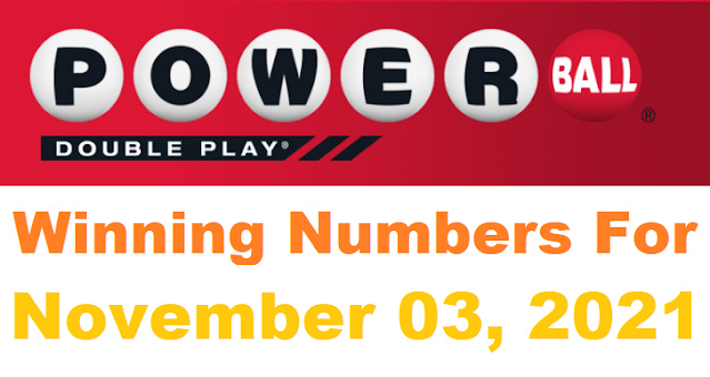 PowerBall Double Play Winning Numbers for November 03, 2021
