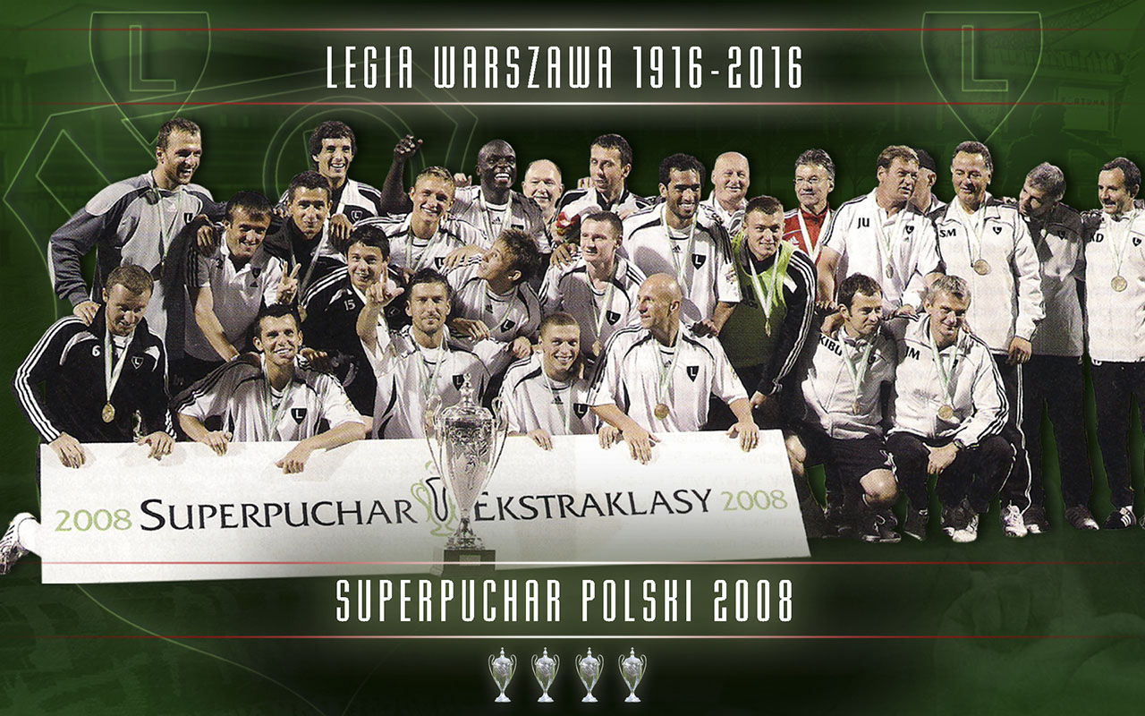 FotoGrafika Legia Warszawa 19162016 SUPER PUCHAR POLSKI 2008
