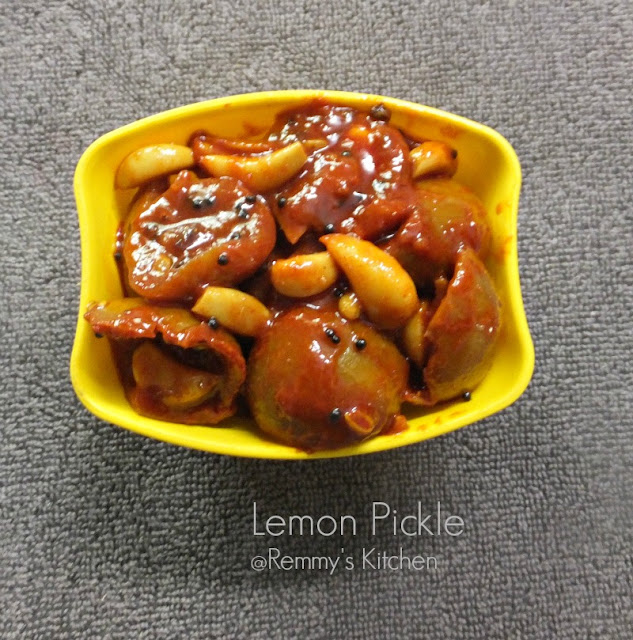 Remmy's Kitchen Naranga achar / Lemon pickle Kerala style