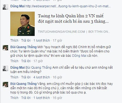 Kền kền "zân chủ" xuyên tạc về cái chết của Thiếu tướng Lê Xuân Duy