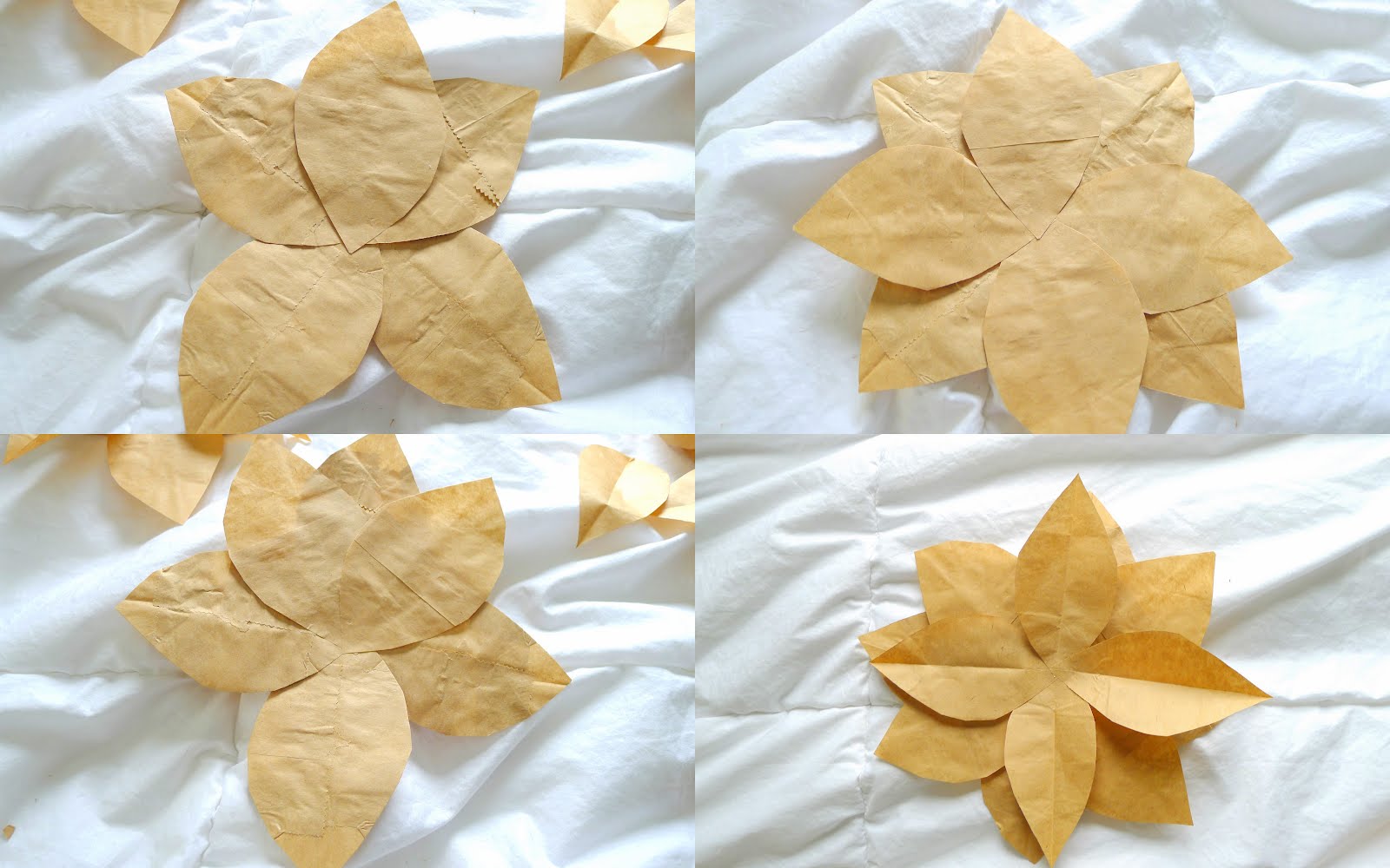 DIY Brown Paper Flowers for Your Home