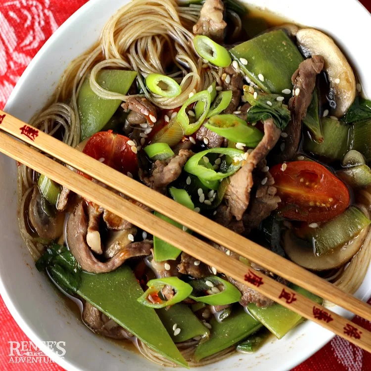 Spicy Chinese Beef Noodle Soup Renee's Kitchen Adventures