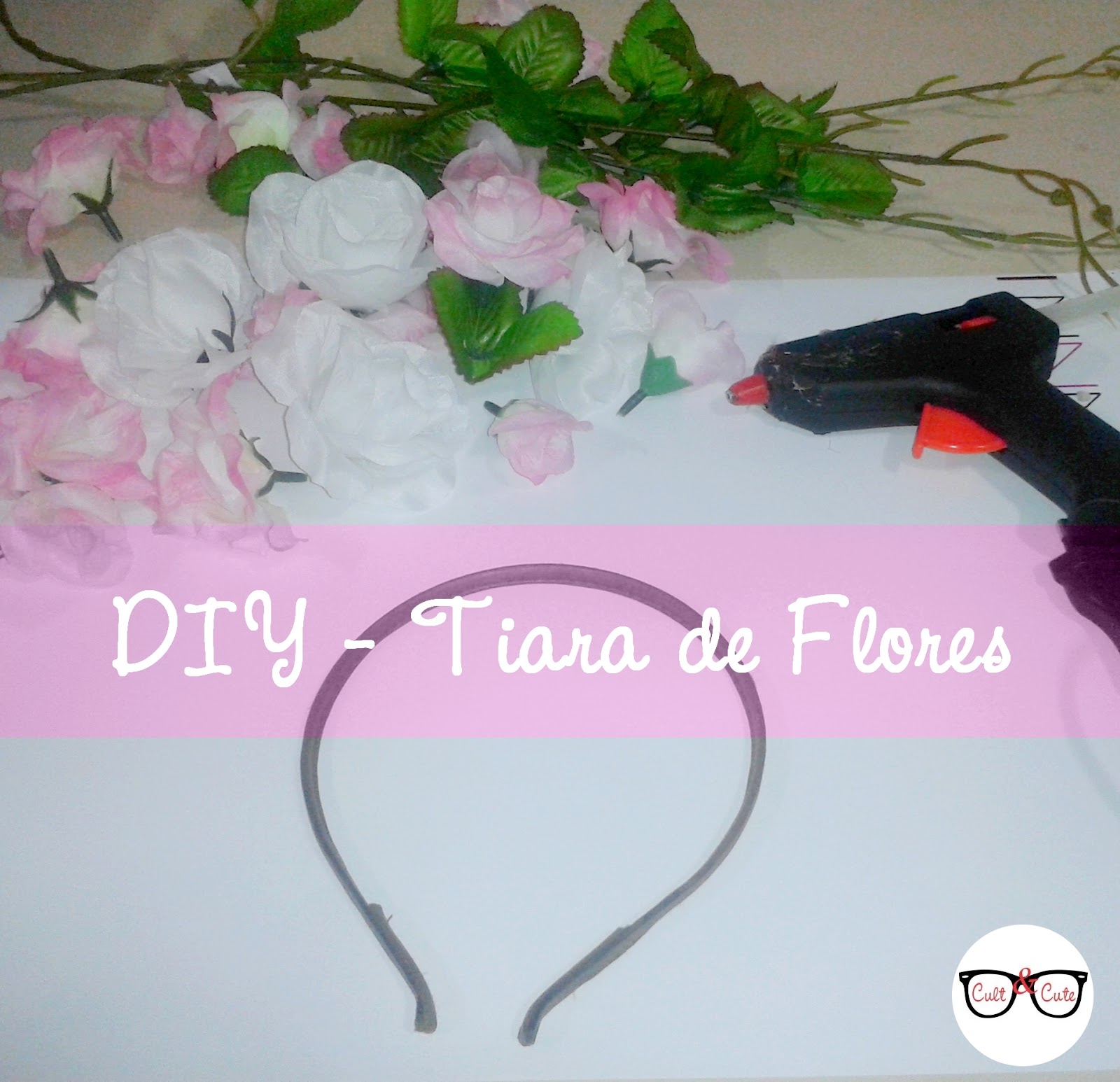 Cult e Cute DIY Tiara de Flores (em 5 passos)