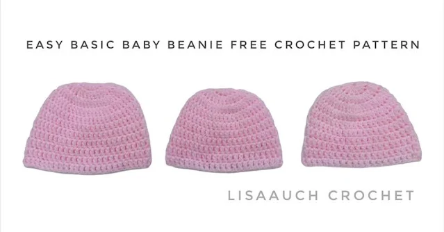 free crochet baby hat pattern, easy crochet baby  hat pattern