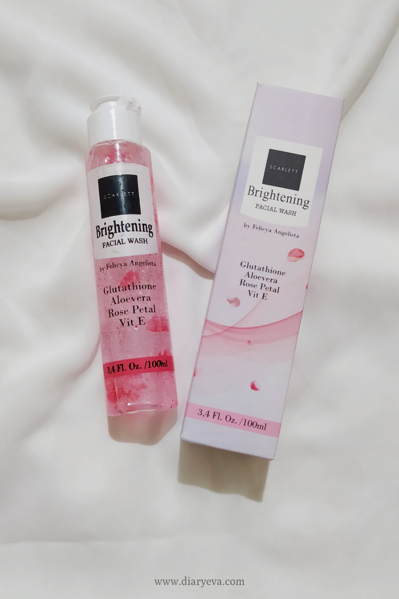 Review Scarlett Brightening Facial Wash dan Brightly Ever After Serum Diary Eva
