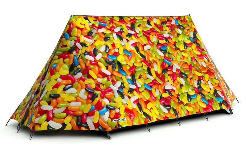 jelly beans printed tent
