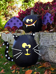 painted halloween easy pumpkins decorations pumpkin cat furniture modern bat