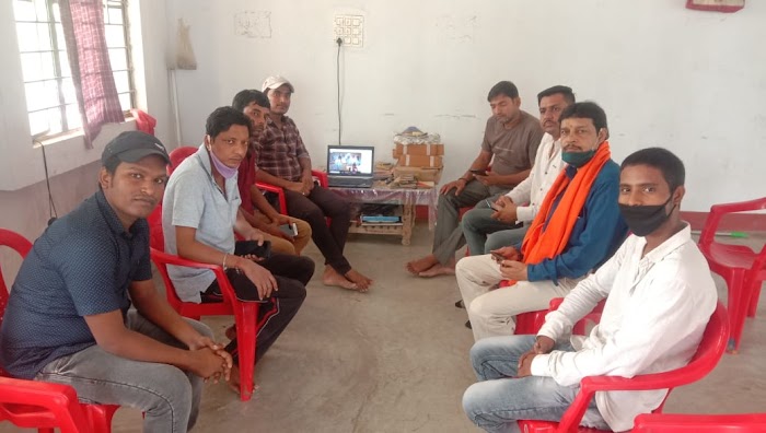 भारतीय जनता युवा मोर्चा के द्वारा, पटना गयाघाट स्टेडियम में किया गया जनसंवाद कार्यक्रम।।