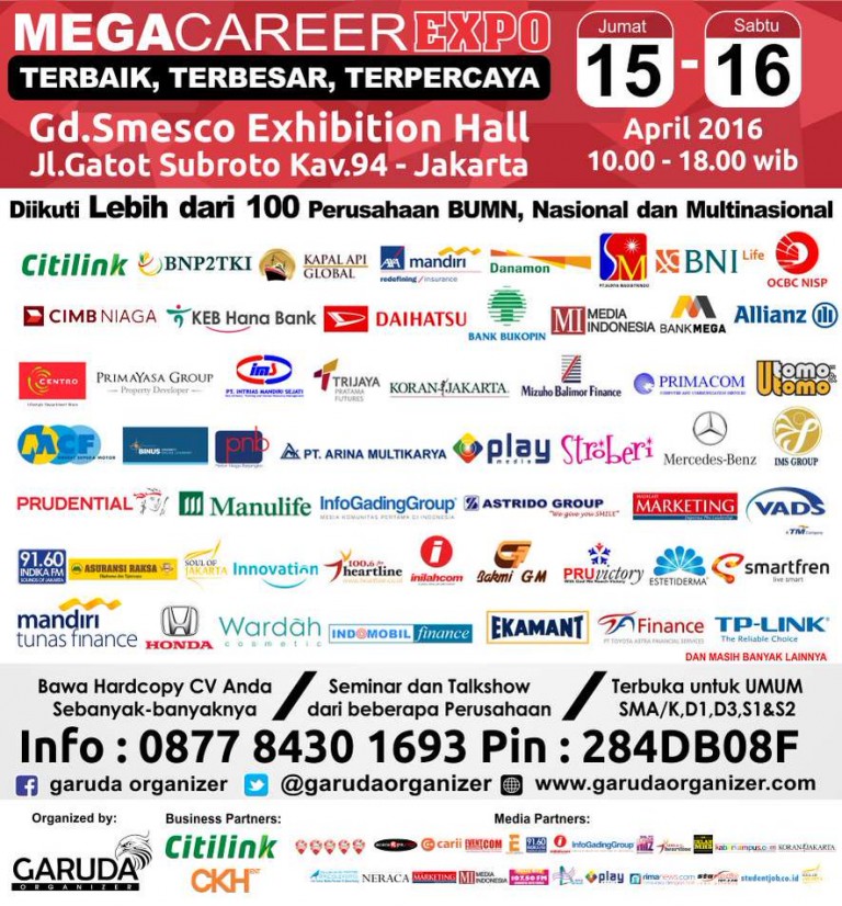 Mega Career Expo Jakarta  Job Market Fair