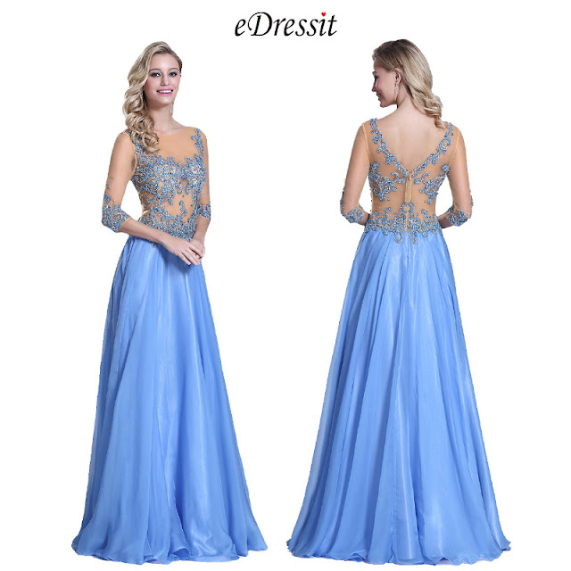 Beaded Bodice Prom Dress Evening Gown