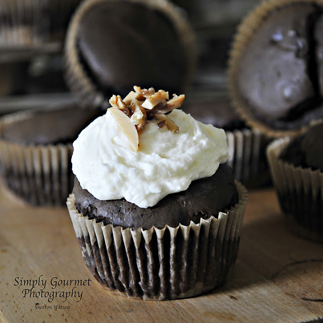 Simply Gourmet Chocolate Almond Cupcakes