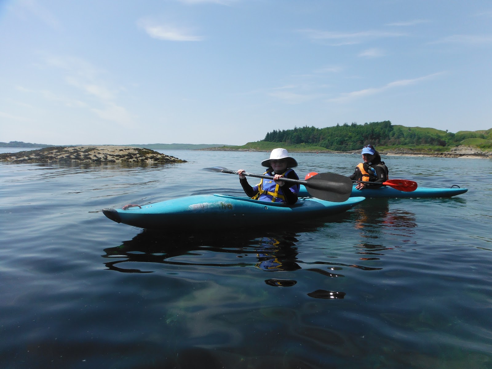 Scotland Outside Introduction to Kayaking in Loch Melfort today