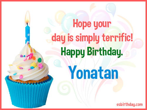 Yonatan Happy birthday Yonatan Happy birthday