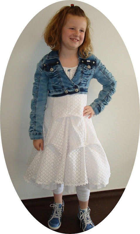 Bruidsmode Kinderen - Meisjes Feestjurk Zara - wit / groen