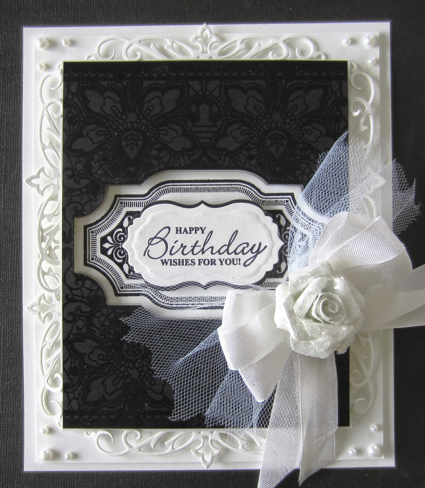 PartiCraft (Participate In Craft): Black And White Birthday