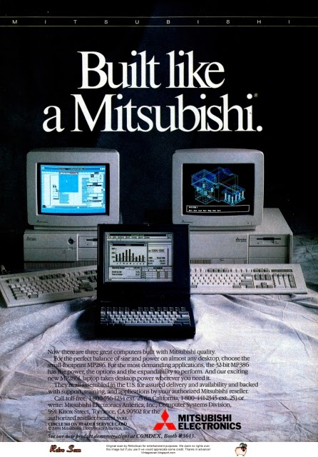 Rétro Scan: Mitsubishi computer (1989)