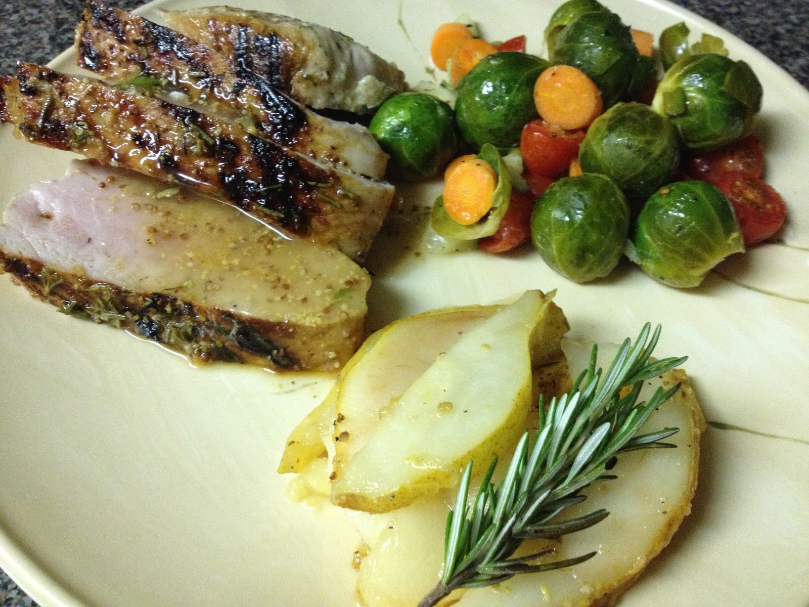 What Holly's Cooking Rosemary Mustard Pork with Apples!