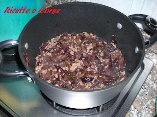 risotto con radicchio di chioggia e macinato misto