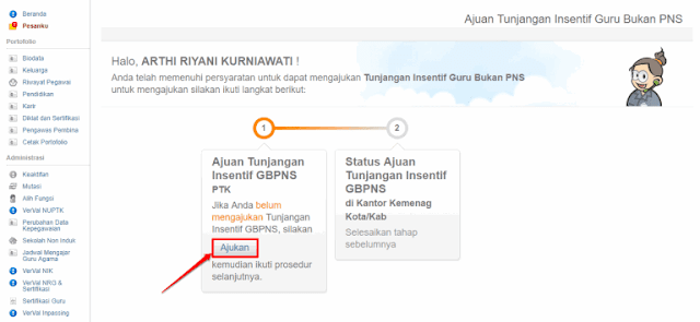 Cara Mudah Mengajukan Tunjangan Insentif GBPNS Pada Simpatika 4