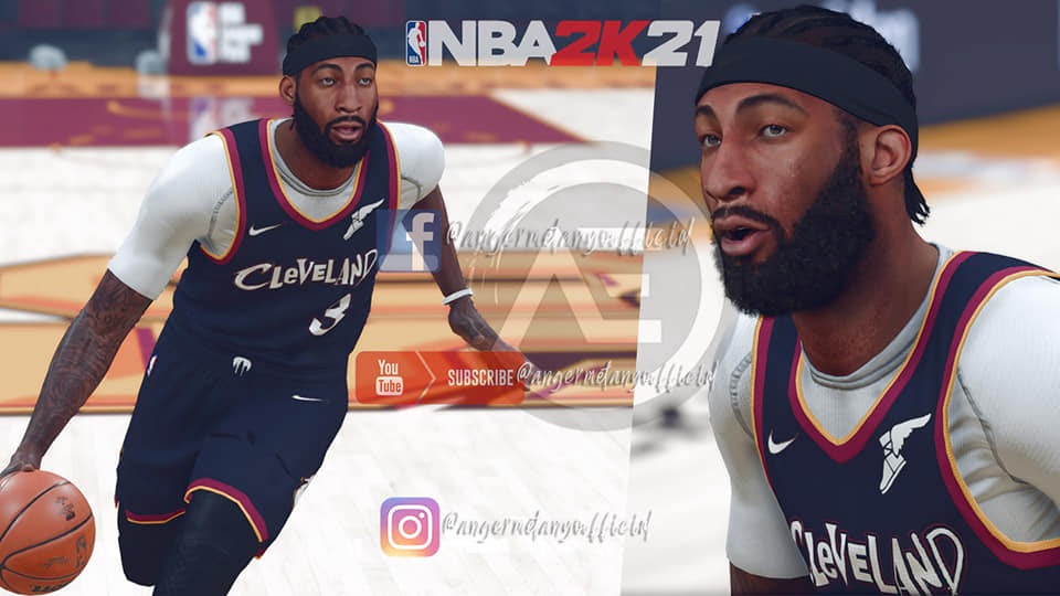 NBA 2K21 Andre Drummond Cyberface with Braid Hair and Body NBA 2K21 Andre Drummond Cyberface with Braid Hair and Body