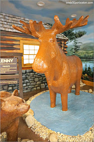 Lenny, el Alce de Chocolate de Len Libby en Maine