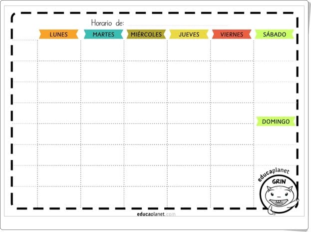 "Horario semanal" de Eva Barceló