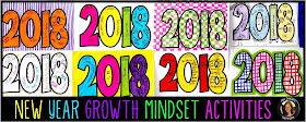 New Year Growth Mindset Creative Activities 2018 www.traceeorman.com