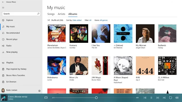 4. Groove Music Player