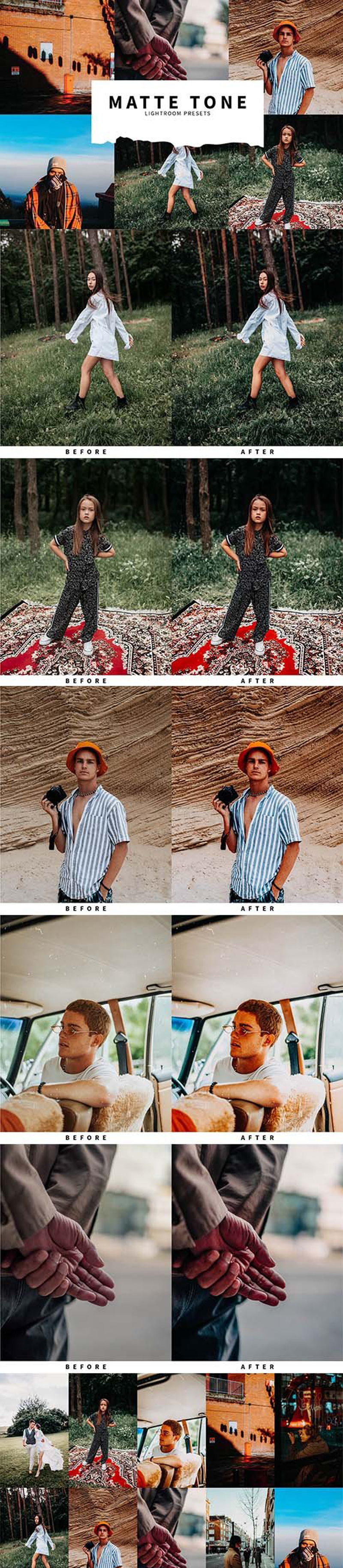 CreativeMarket - 10 Matte Tone Lightroom Presets 5978545 2 ugtjiut