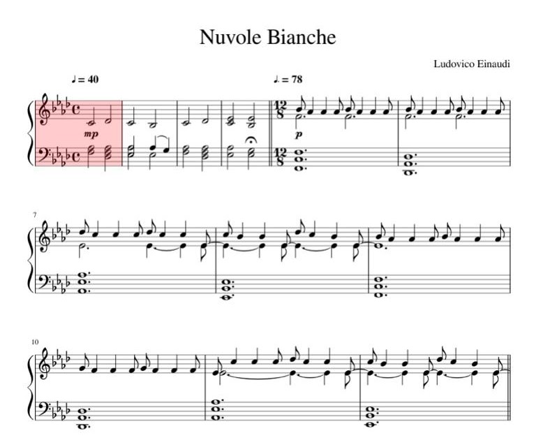 Ludovico einaudi nuvole bianche ноты. Ludovico einaudi nuvole bianche ноты