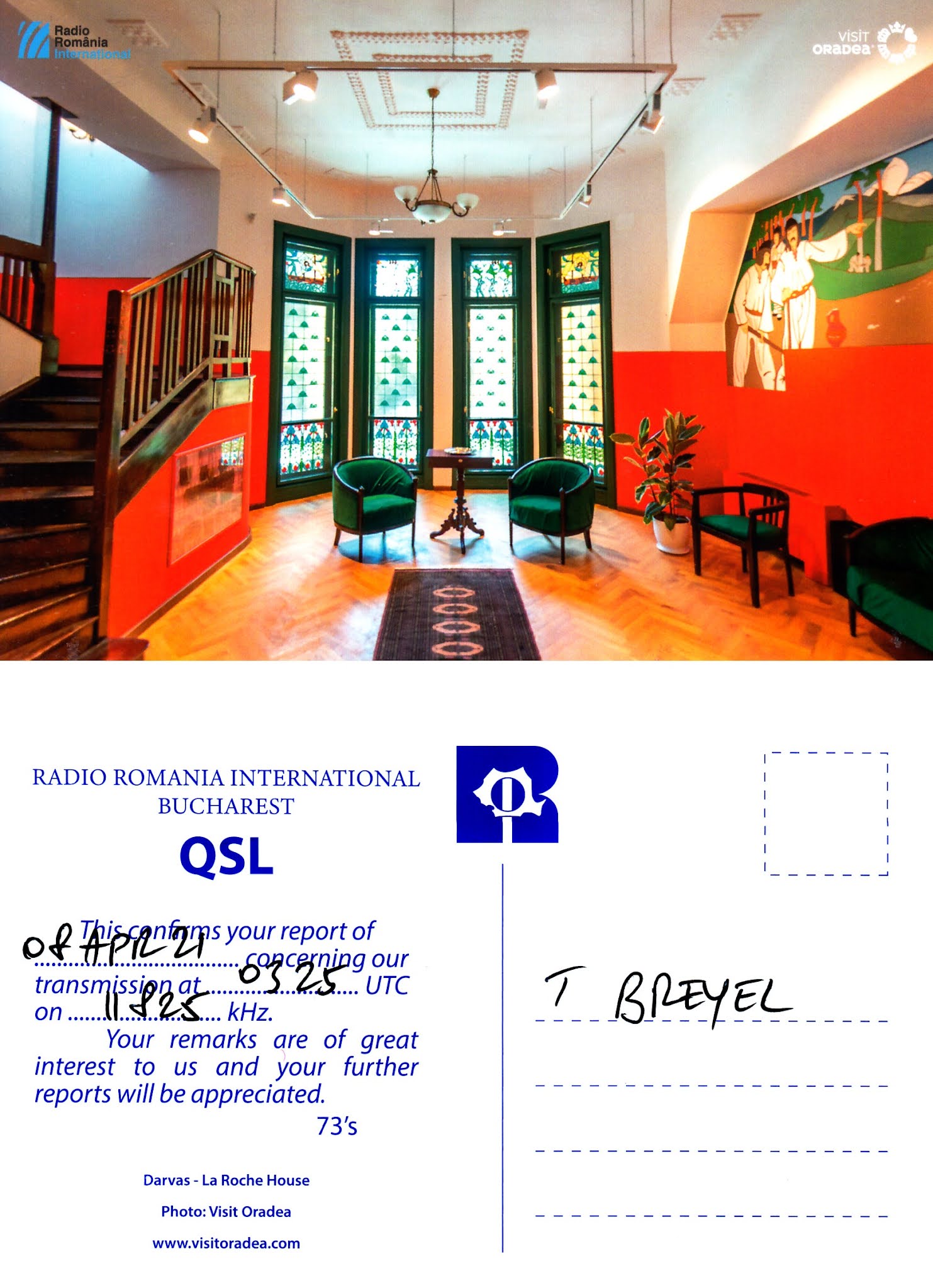 SOUTH EAST ASIA DXING Radio Romania International (via Galbeni)