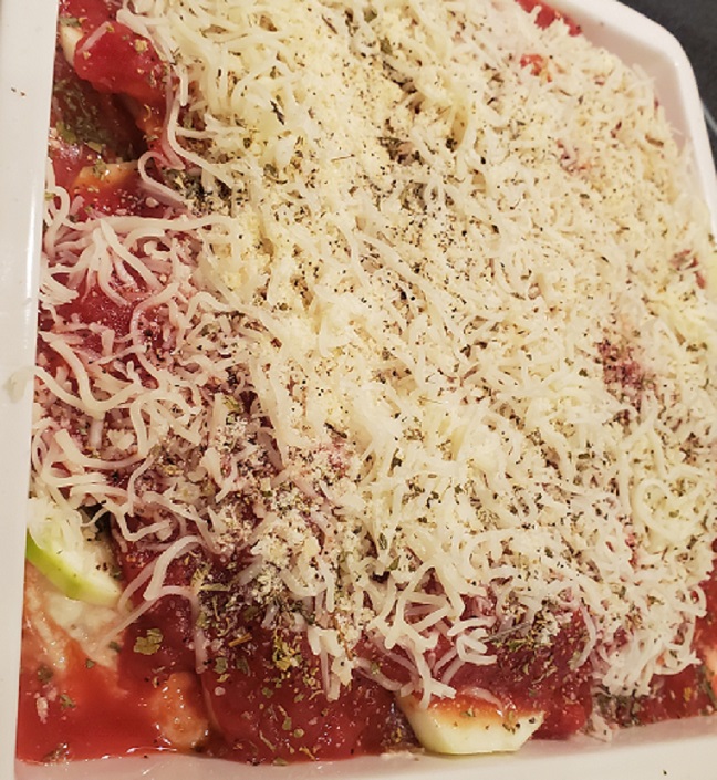 quick lasagna with cheese and meat