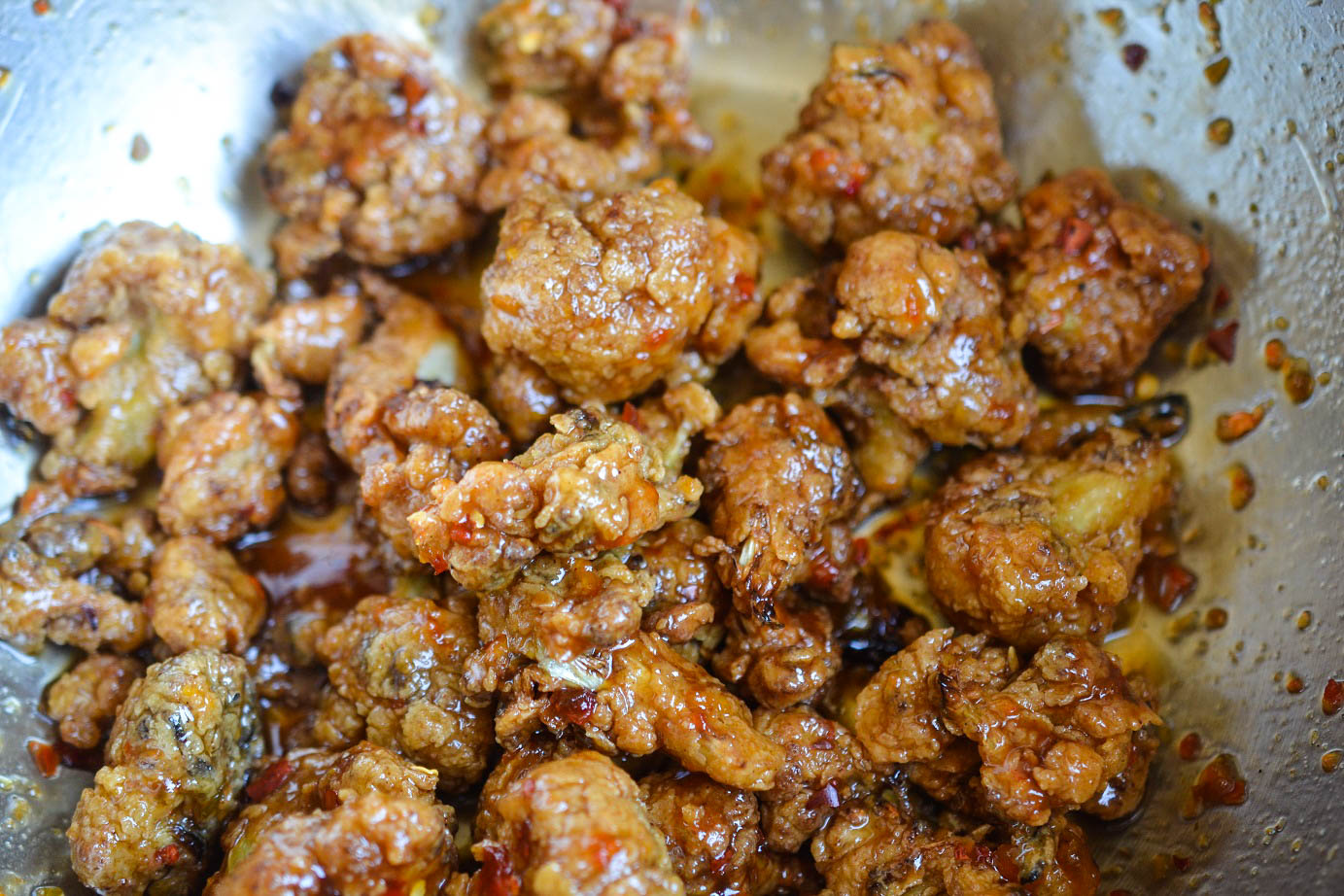 Greedy Girl Maple BBQ cauliflower nuggets