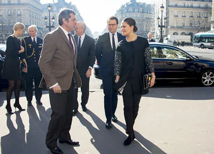 Crown Princess Victoria and Prince Daniel in Paris 