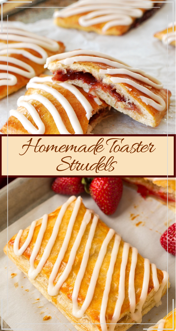 Homemade Toaster Strudels #desserts #cakerecipe #chocolate #fingerfood #easy