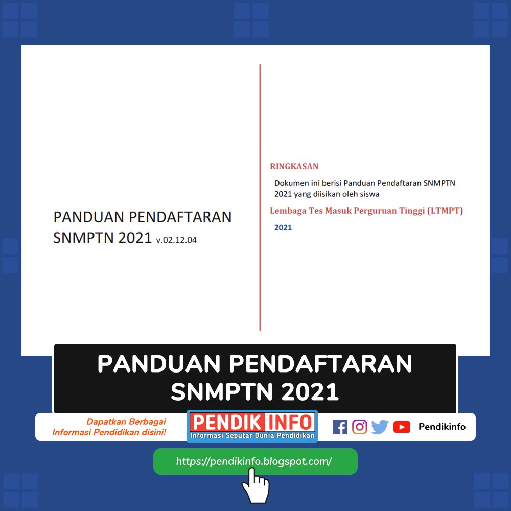 Download Panduan Pendaftaran SNMPTN 2021