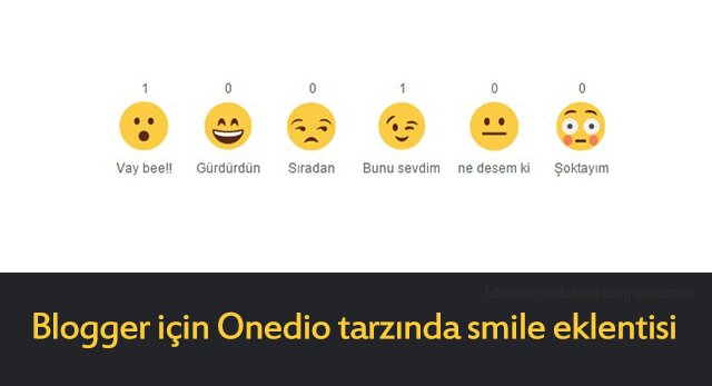 Blogger için Onedi tarzında rating widget