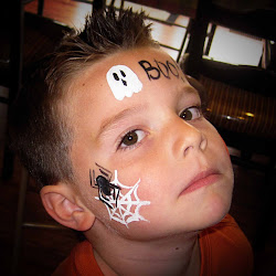 halloween face painting ghost simple children fun designs paintings paint spider faces spiders nose eyes drawing ish oval finally