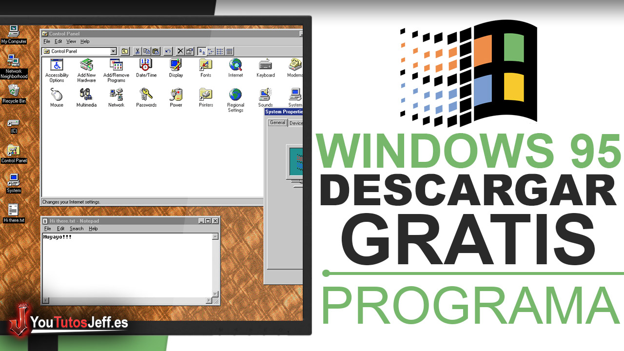 Descargar Windows 95 como Programa en Windows, Linux o Mac