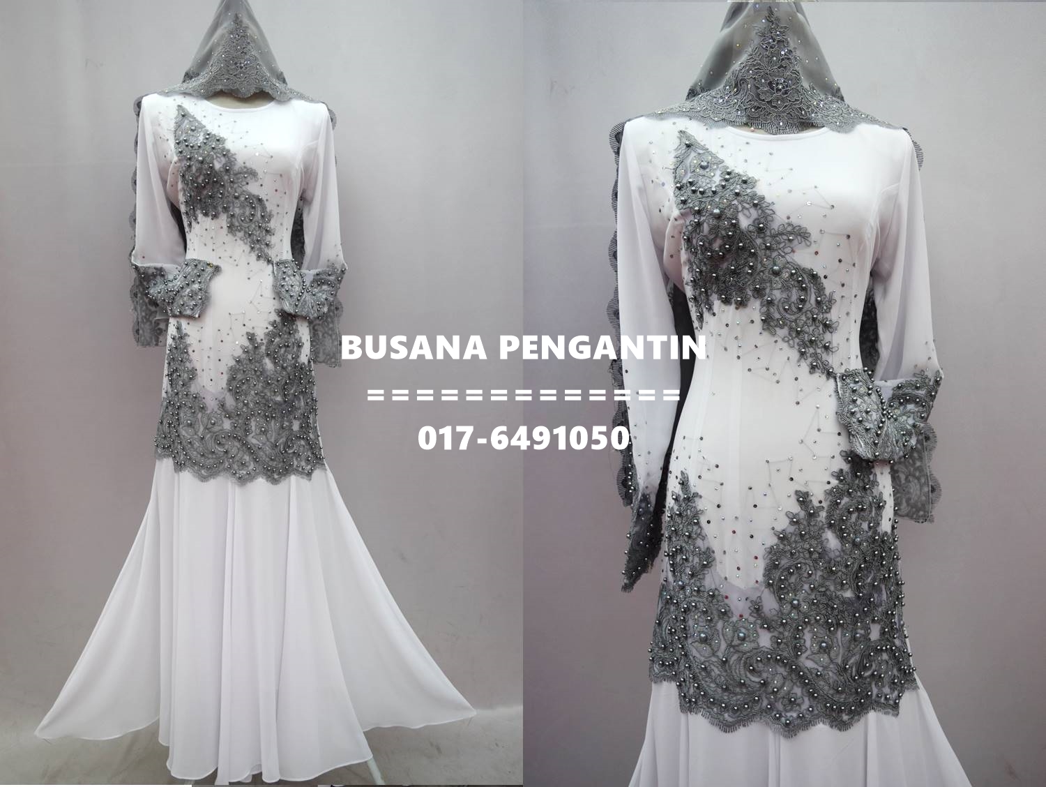 riset dress pengantin