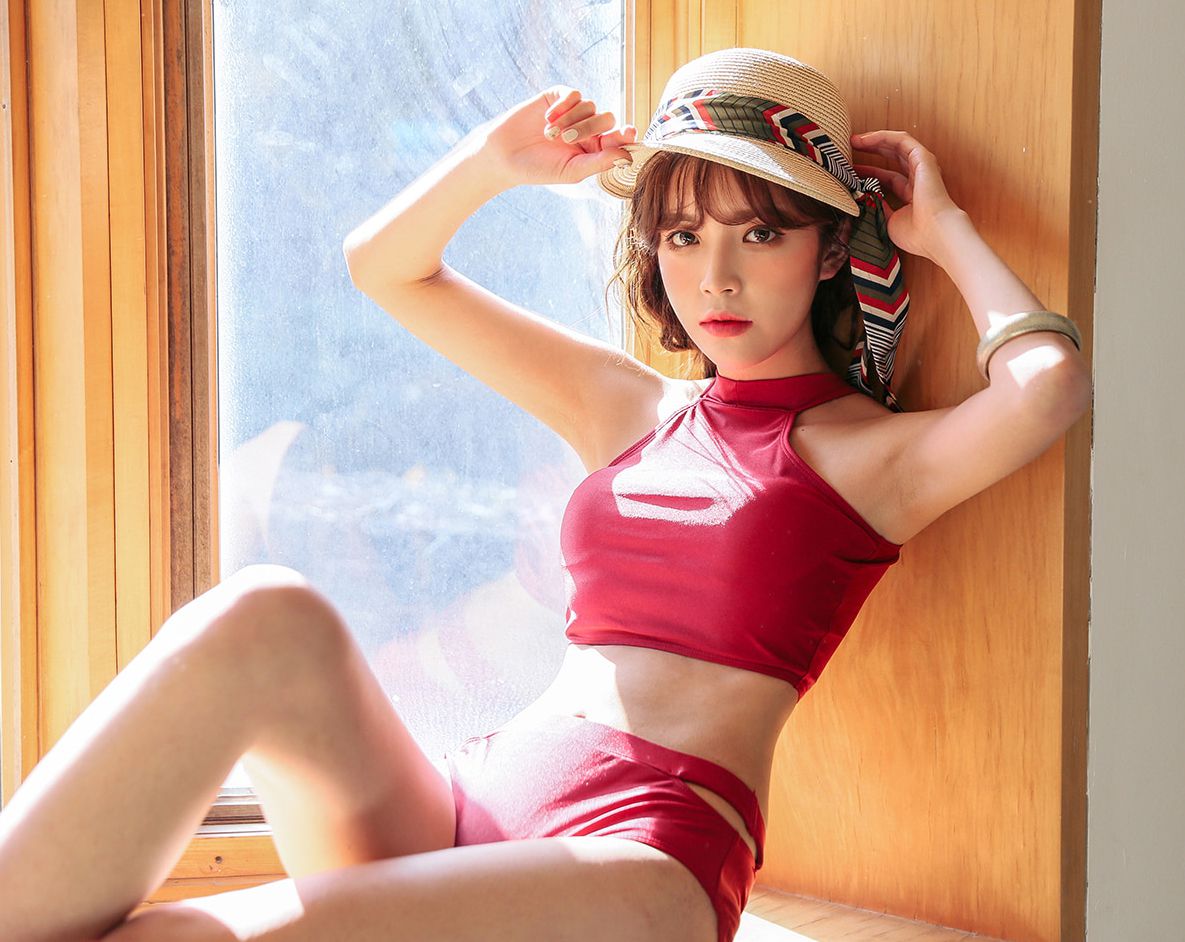 Cha Yoo Jin - Cherry shower bikini - Korean fashion - TruePic.net