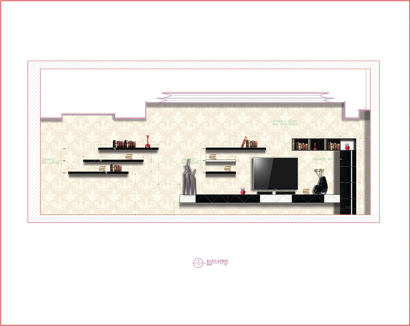 Interior Wall Elevation Design - Decoration Ideas