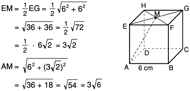 Diketahui kubus abcd efgh memiliki panjang rusuk 6 cm jarak titik g ke diagonal be