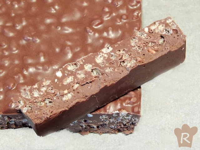 Turrón de chocolate crujiente Turrón de chocolate crujiente